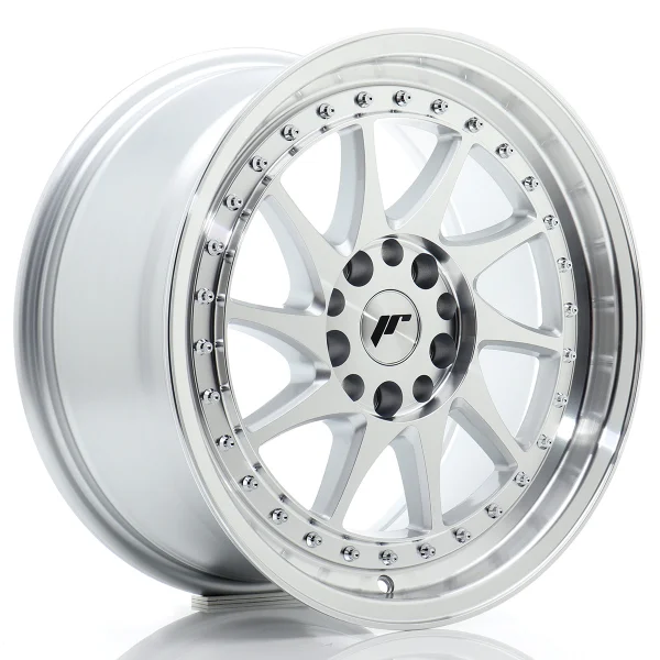 JR Wheels JR26 17x8 ET35 5x112 Silver Machined Face